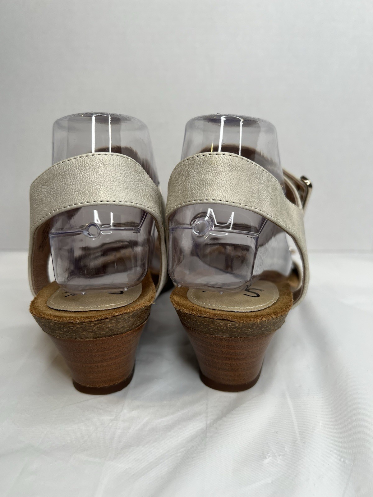 Sofft Verdi Wedge Adjustable Straps Stone Taupe Sandals Women’s Size 9