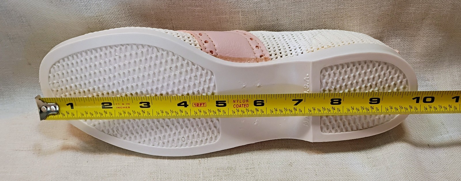 Modern Miss Rare 1930’s -1960’s Sporty Saddle Mesh Flat Shoe Women’s size 8.5