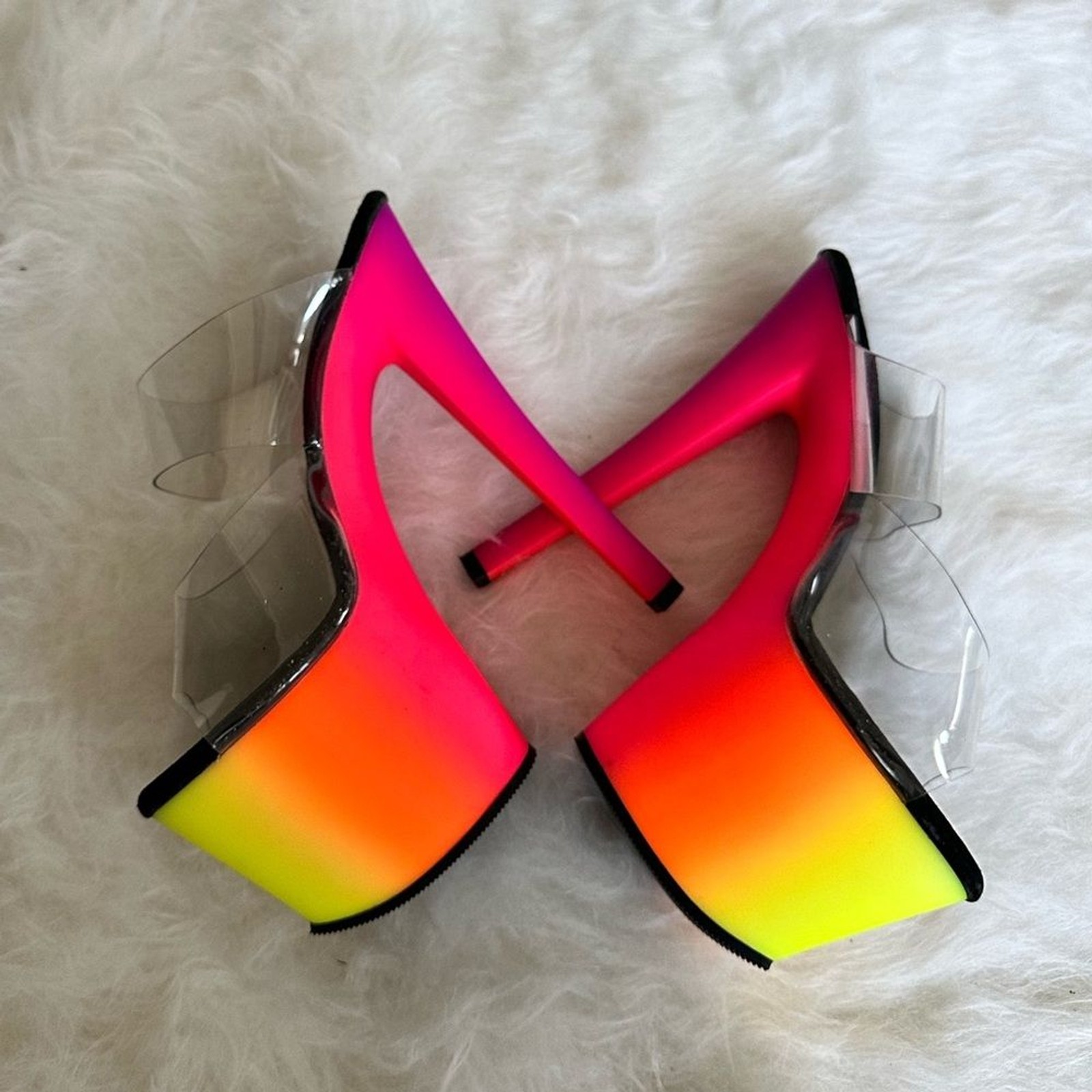 Pleaser Heels UV Rainbow