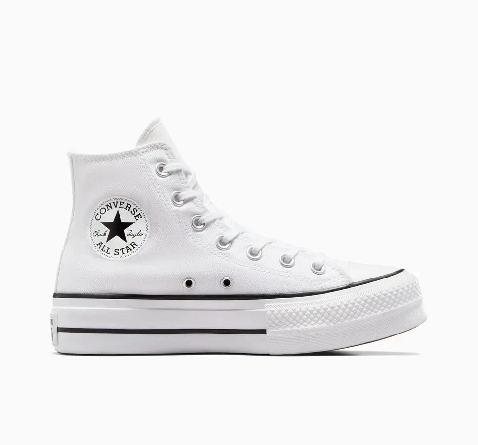 Converse CTAS Lift Canvas Hi White Womens Size 9.5 Shoes 560846C NEW