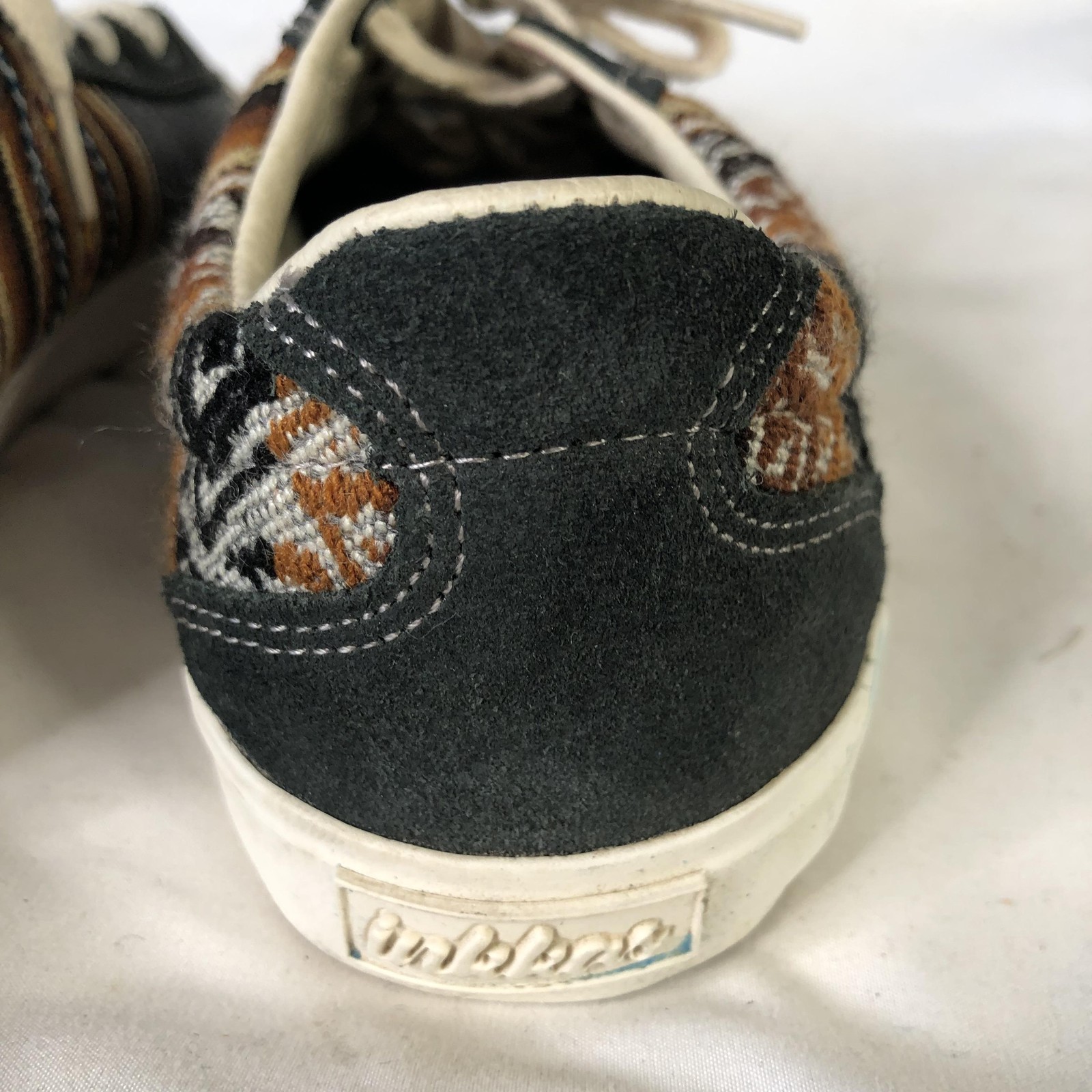 Inkkas Shoes Womens Size 10 Multicolor Canvas Geometric Low Top Sneaker