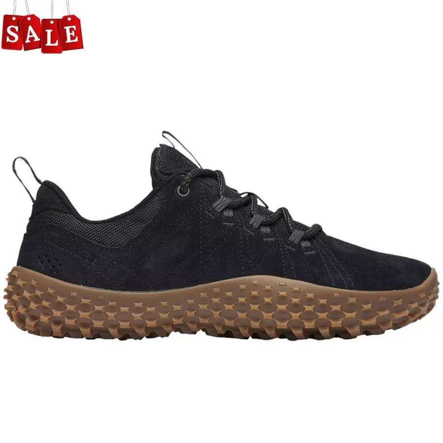 Merrell Women’s Wrapt Shoes, Color: Black/Gum, Medium/B