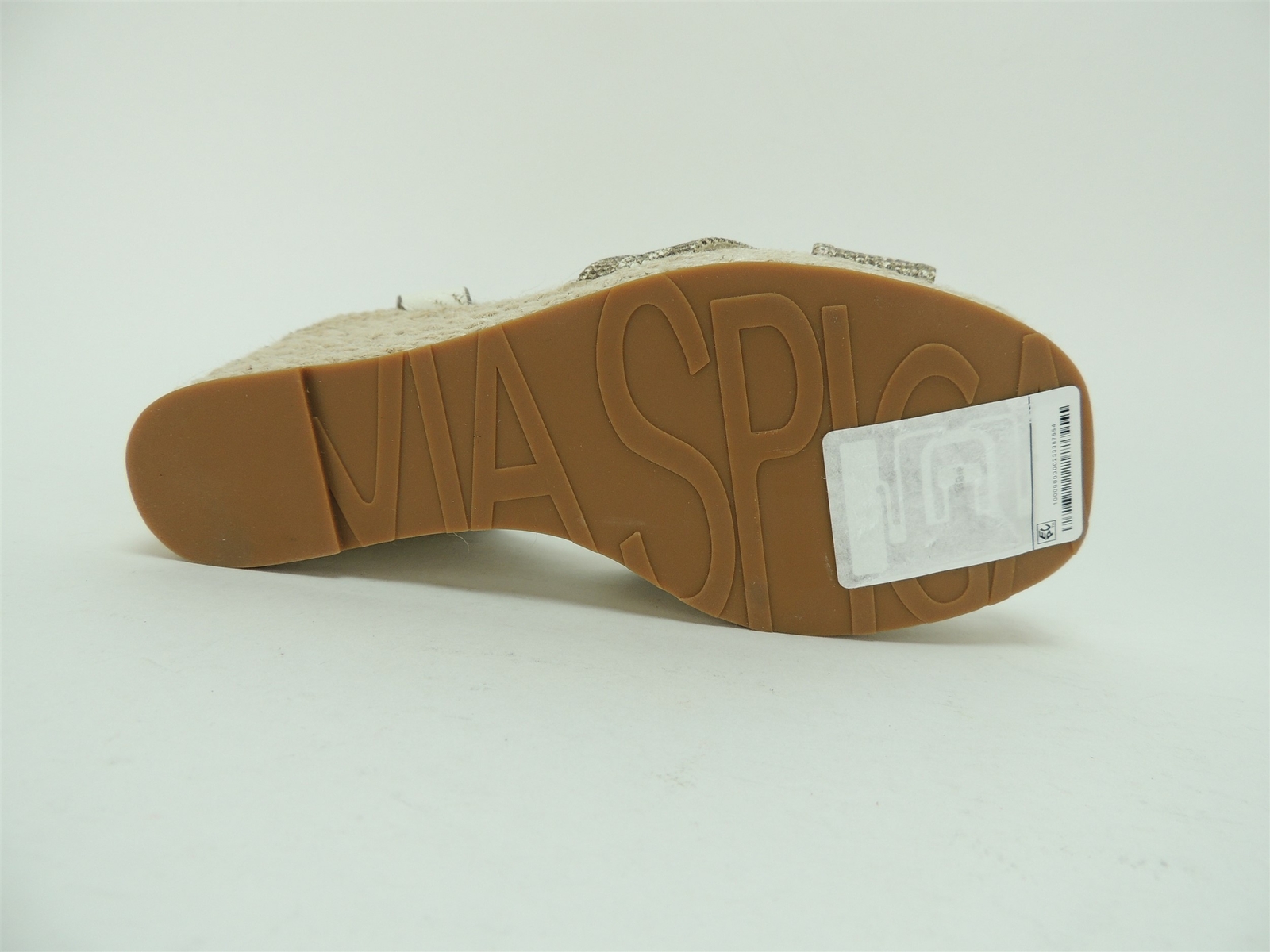 Via Spiga Women’s Sesilia Espadrille Wedge Sandals Blanc White Leather Size 7.5M