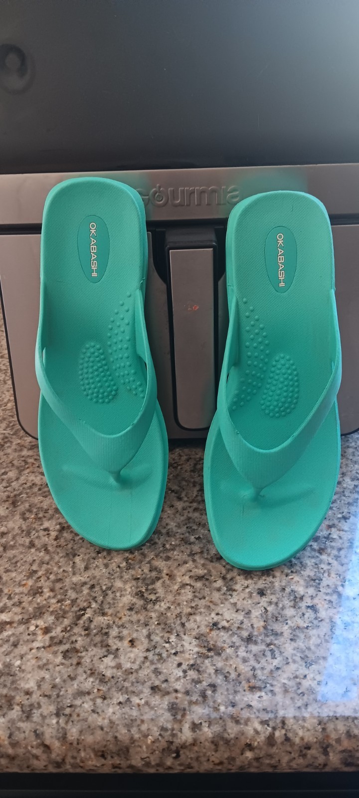 Okabashi Women Turquoise Sandals Flip Flops Size M/L M 7-8 L 8-9 Made in USA