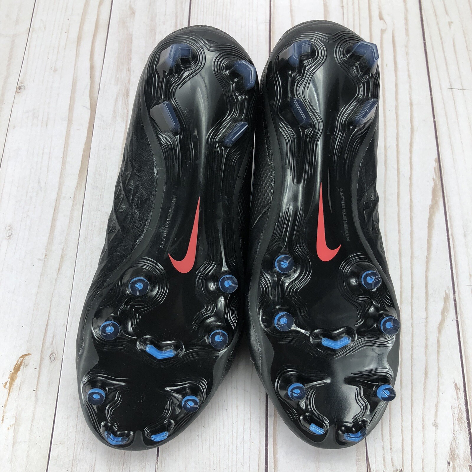 Nike Tiempo Legend 8 Elite FG ACC Soccer Cleats Black Red Size W7/M5.5