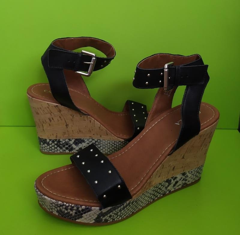 Women Carvela heels black synthetic leather 40