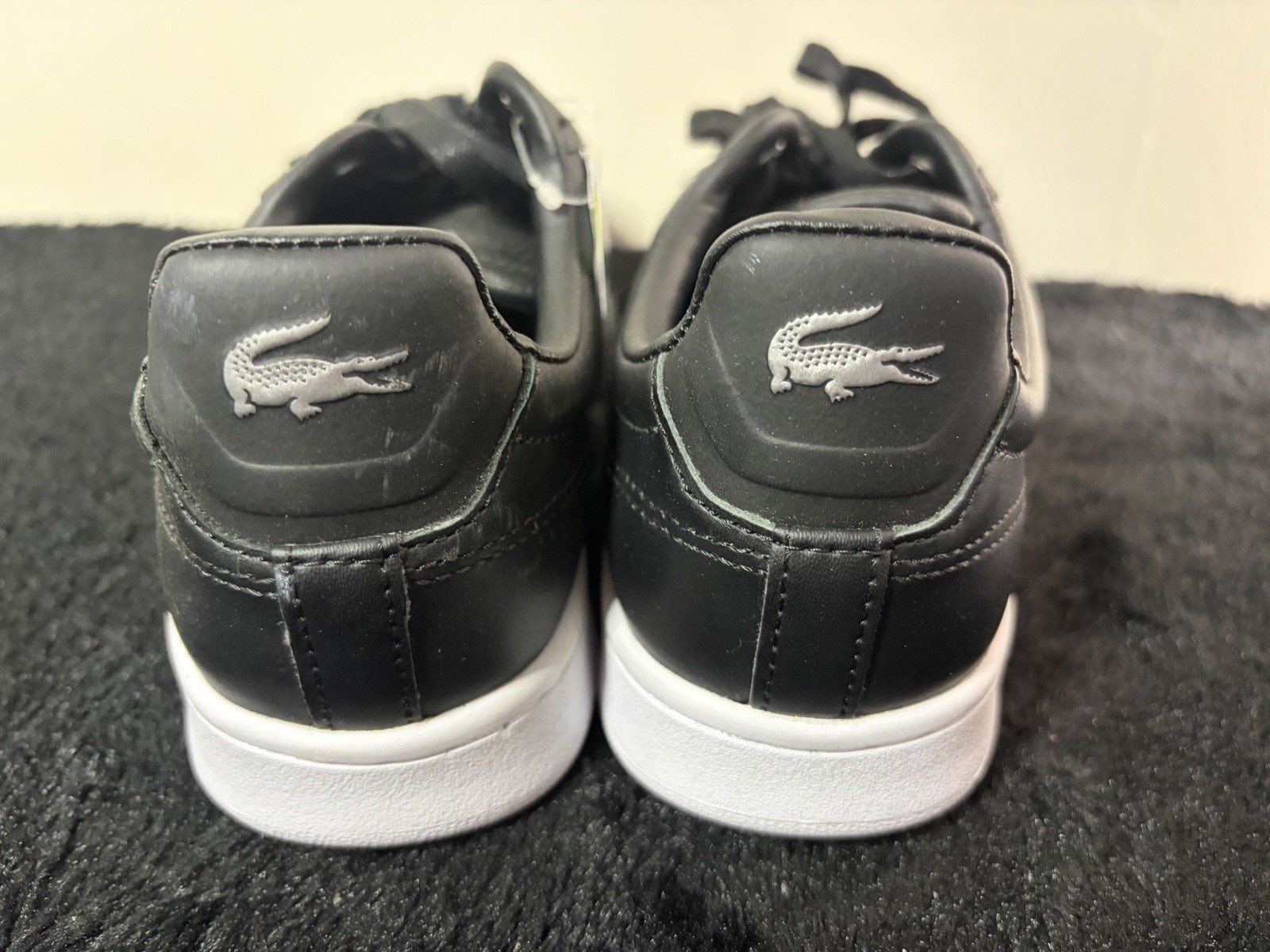 Lacoste Women’s Carnaby Evo Black Sneakers – US Size 7.5Casual Shoes Lacost Logo