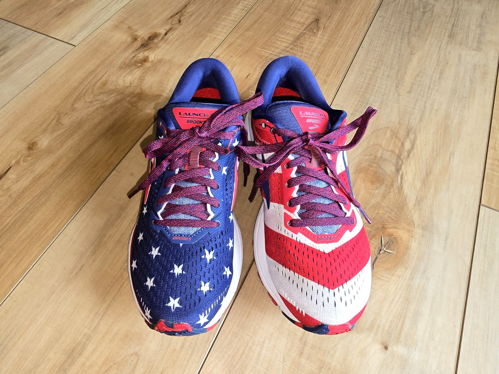 Brooks Launch 5 Victory Stars Stripes 4th USA Women’s Running Shoes sz 7
