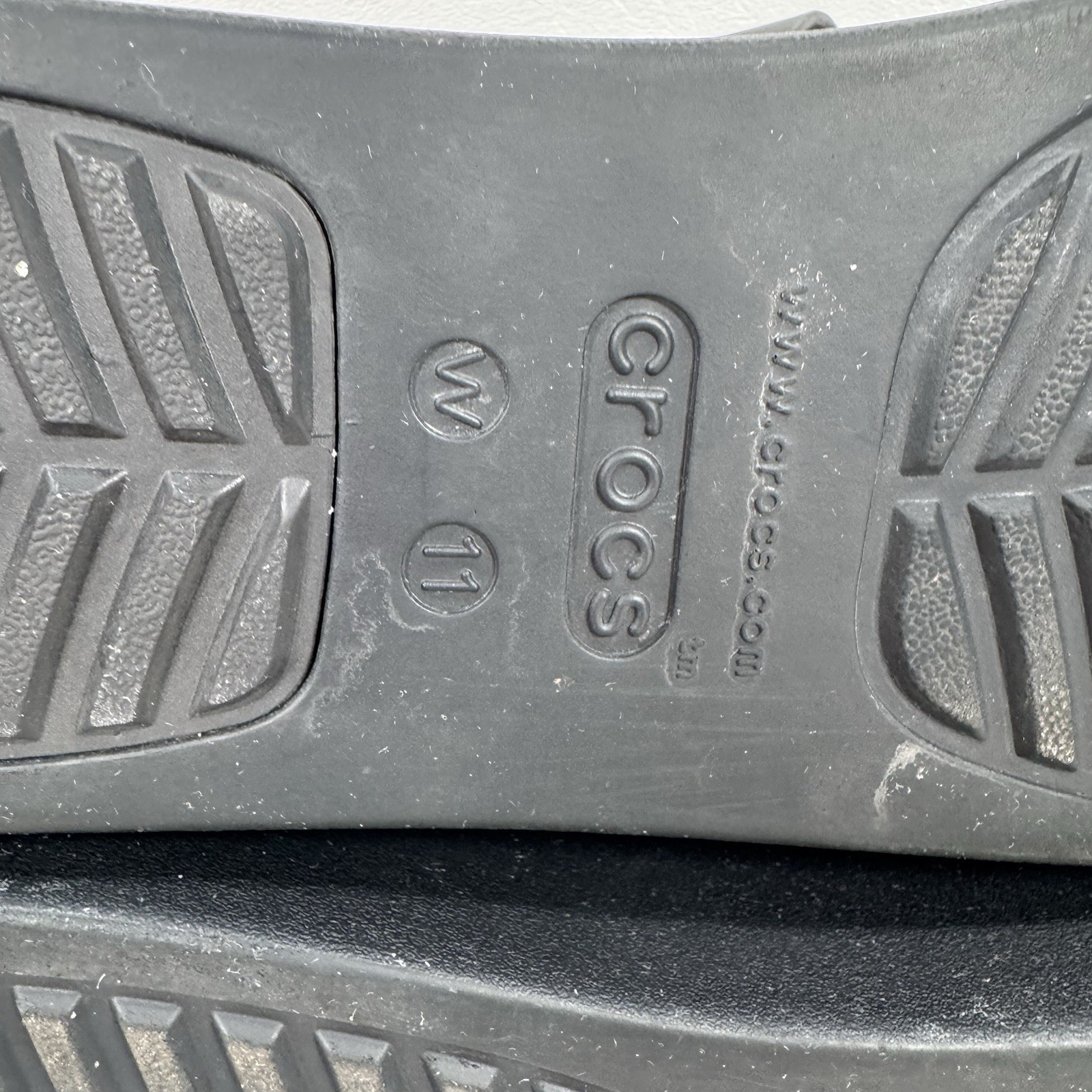 Crocs Brooklyn Buckle Low Wedge Platform Slide Sandals Black Women’s Size 11