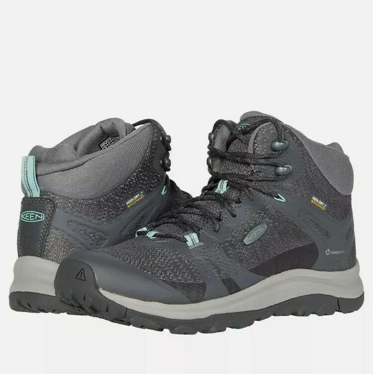 KEEN Women’s Terradora 2 Waterproof Mid Height Hiking Boot Magnet Ocean Wave 6.5