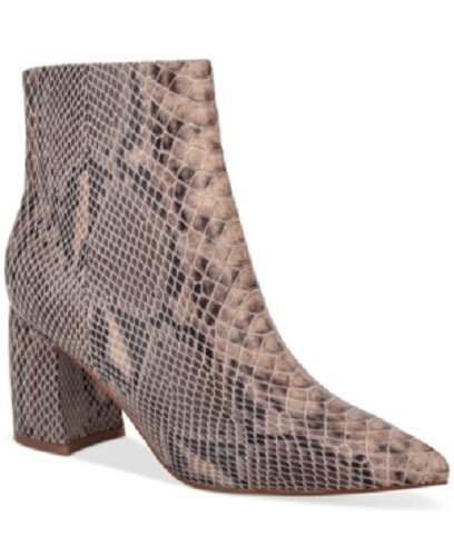 Marc Fisher Women’s Retire Booties Beige Snake Multicolor Size 5W