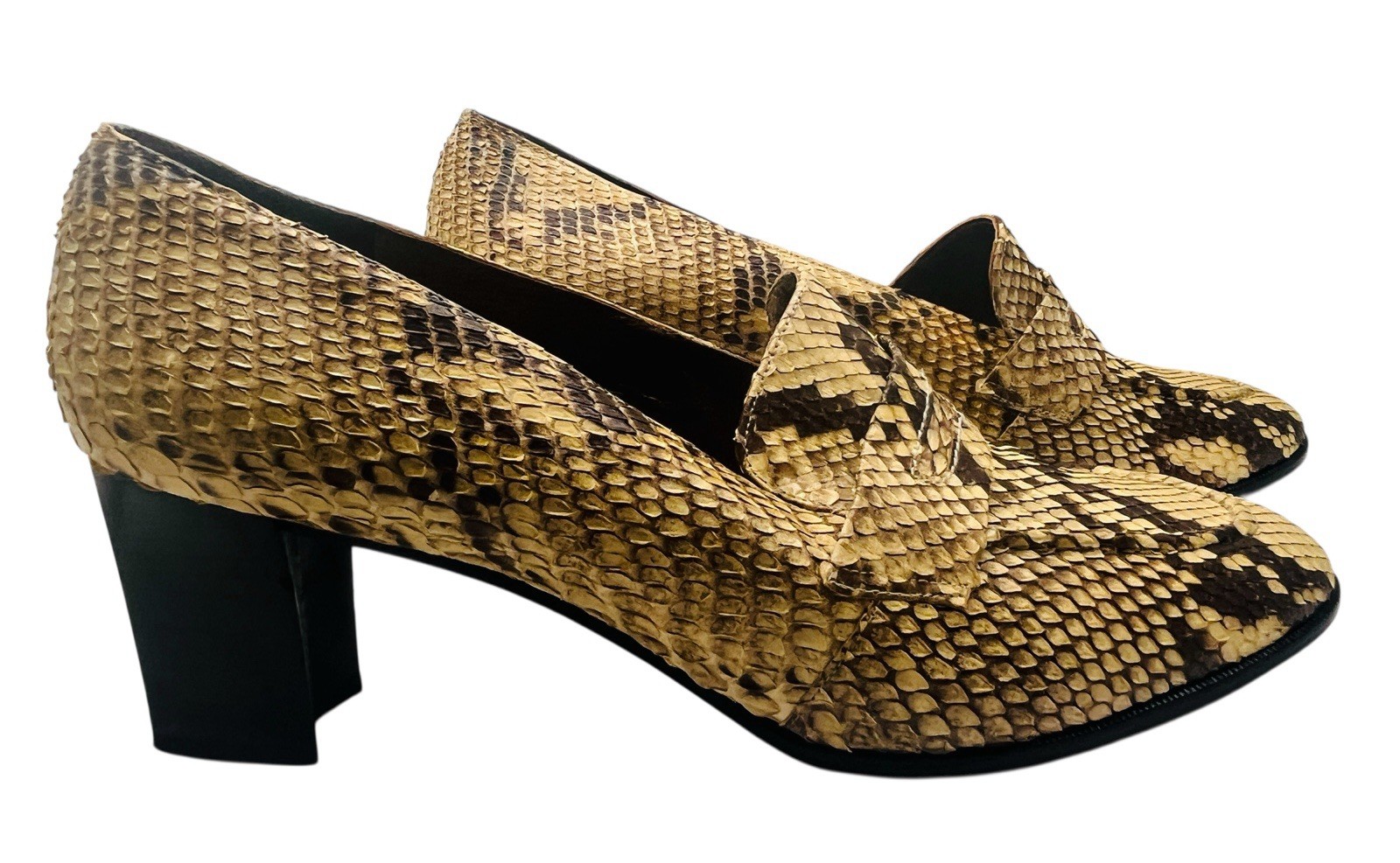 Vintage Stuart Weitzman Women’s Snakeskin Pumps Heels Shoes Size 9.5B