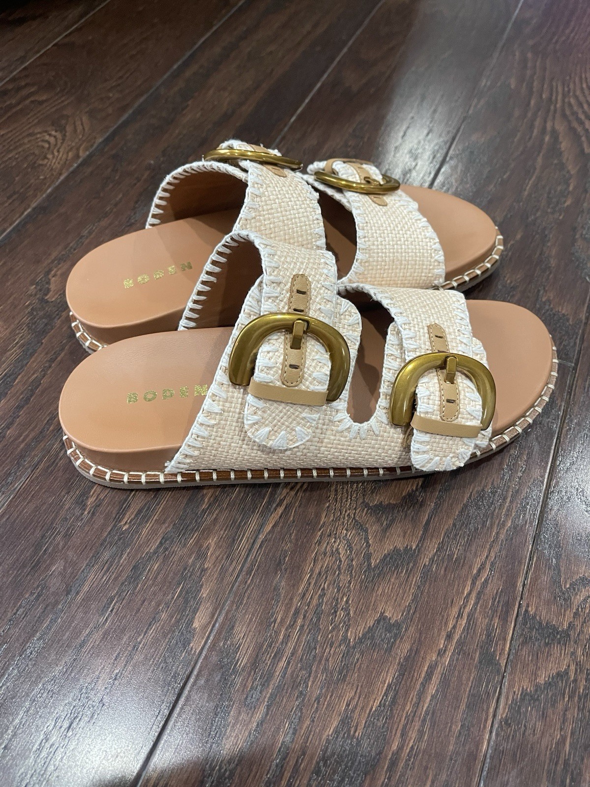 Boden Women Alberta Footbed Natural Sandal Size 40