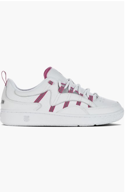 NIB K-Swiss Slamm 99 CC Sneaker Women Genuine Leather White/Raspberry