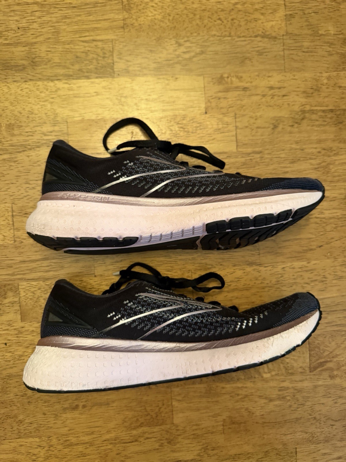 Brooks Womens Glycerin 19 Black/Ombre/Metallic Running Shoes Size 10