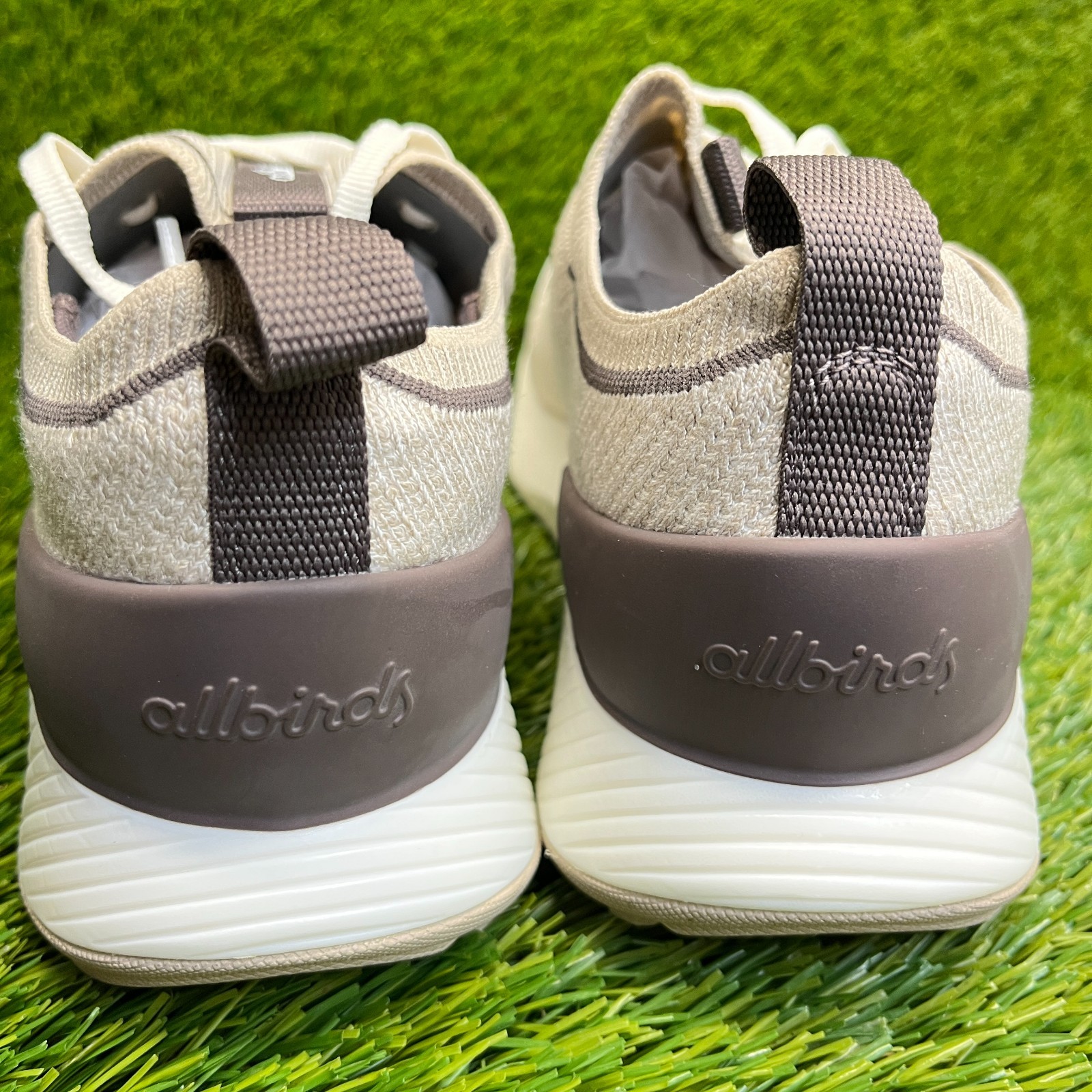 Allbirds Tree Glider Womens Size 9.5 Beige Brown Athletic Running Shoes Sneakers