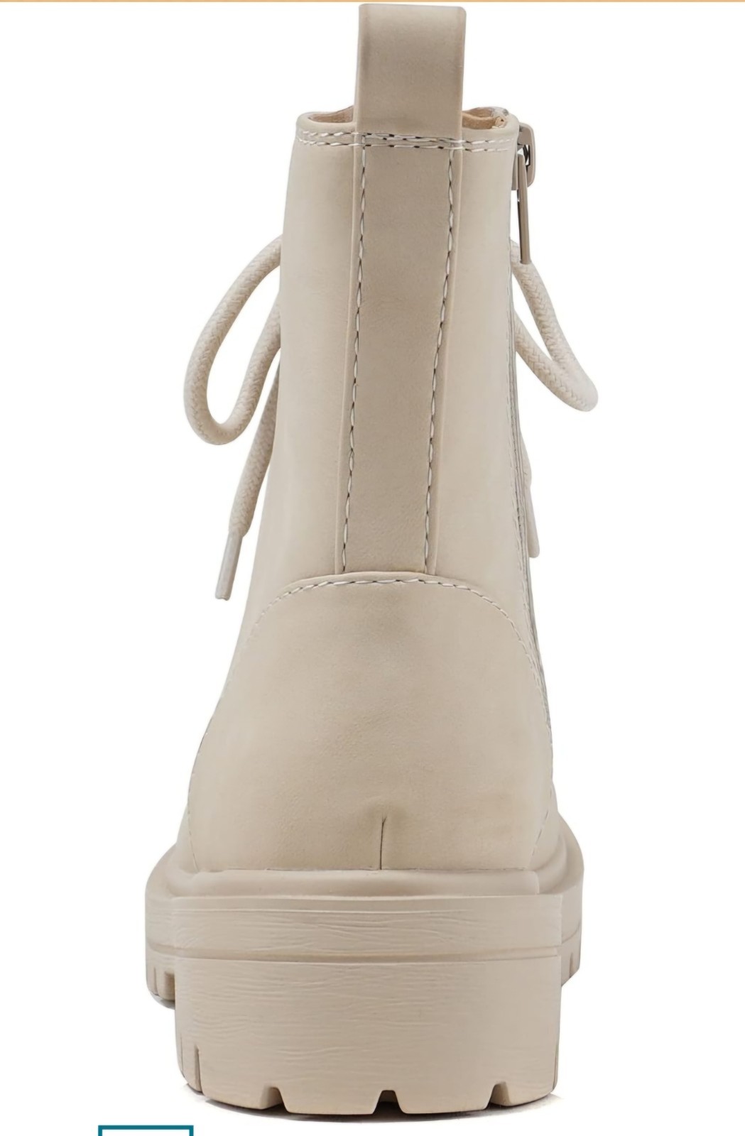 Soda FIRM Women’s Combat Ankle Booties Lug Sole Lace Up Side Zipper 9.5