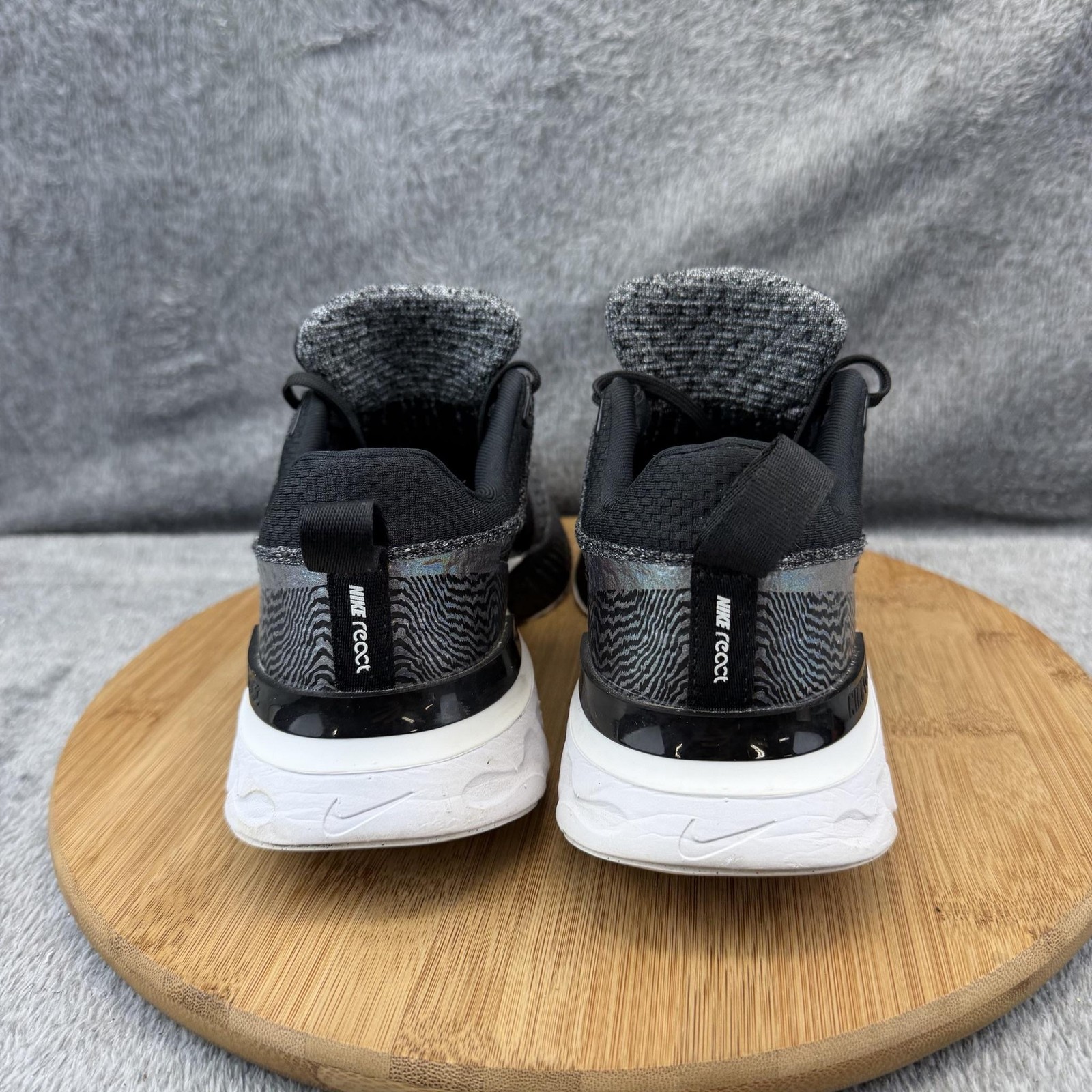 Nike React Infinity Run Flyknit 3 Shoes Womens Size 8.5 Black Running DZ3027-001