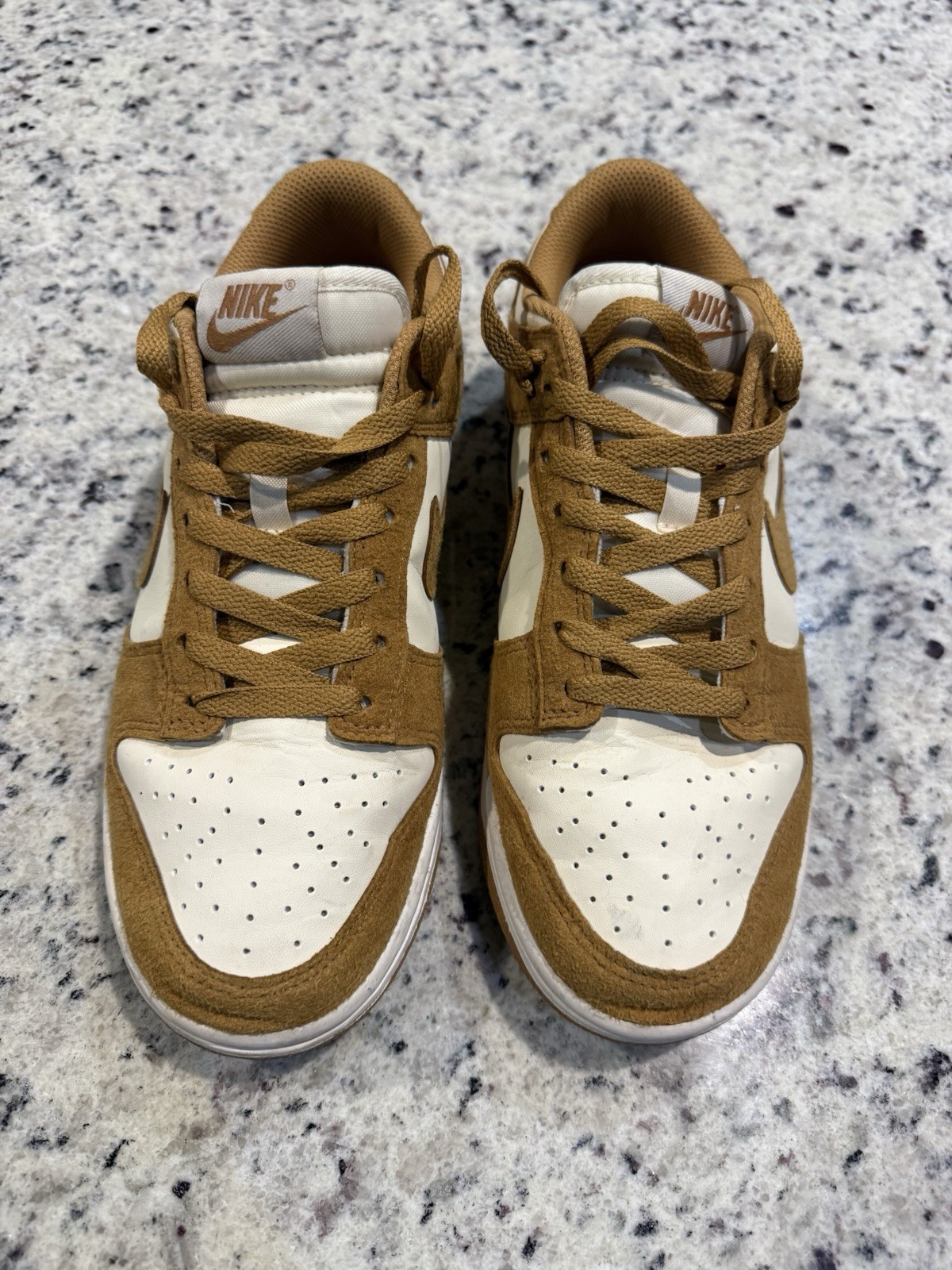Nike Dunk Next Nature Low Flax Brown/White Low Top Lace-Up Sneakers HJ7673-100