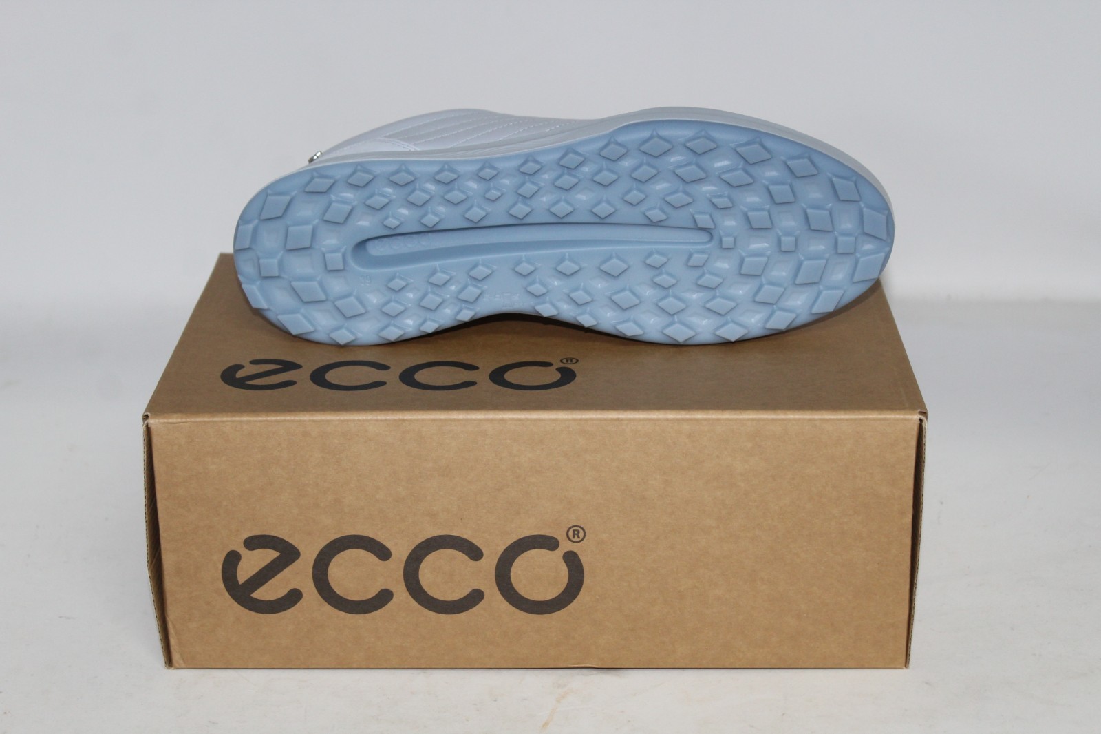 NEW ECCO Golf Street Vibe Women’s Leather Golf Shoe 8-8.5 (EU 39) White / Air