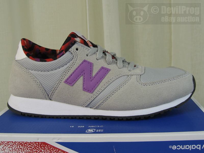 NIB NEW BALANCE Womens 420 Artistic Pop Lace-Up Sneakers US 6.5/37 Grey/Purple
