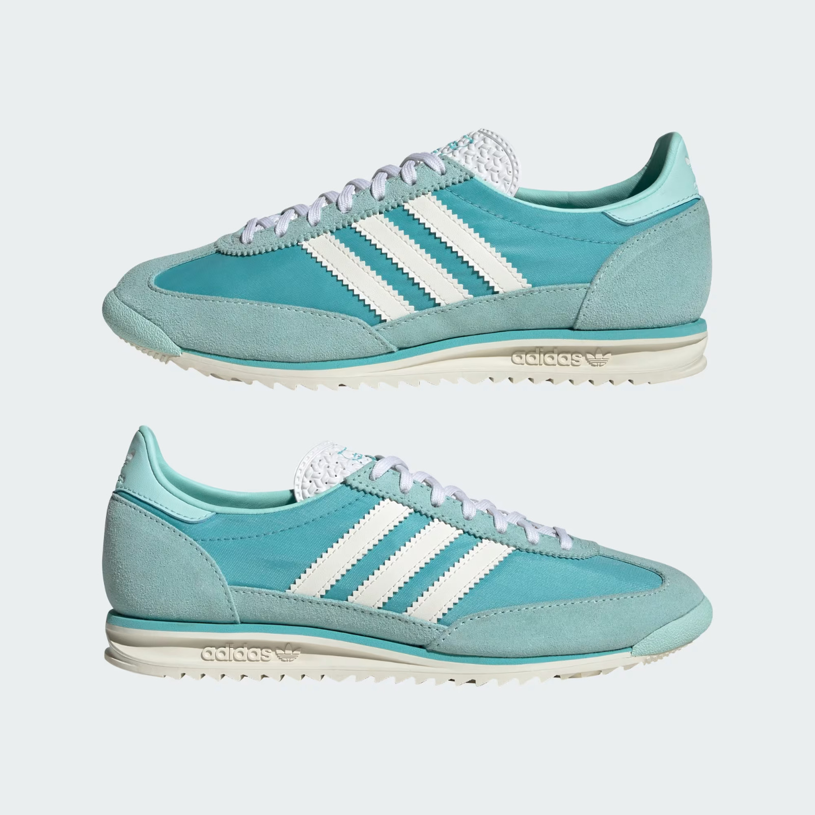 Adidas Originals Women’s Mint Aqua White SL 72 OG Shoes Sneakers JI0199