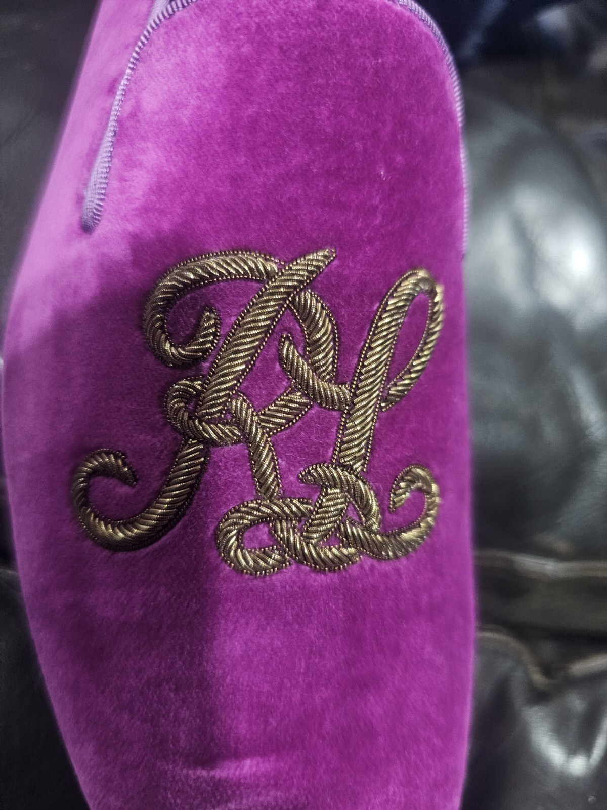 Ralph Lauren Collection Alonzo Velvet Loafers