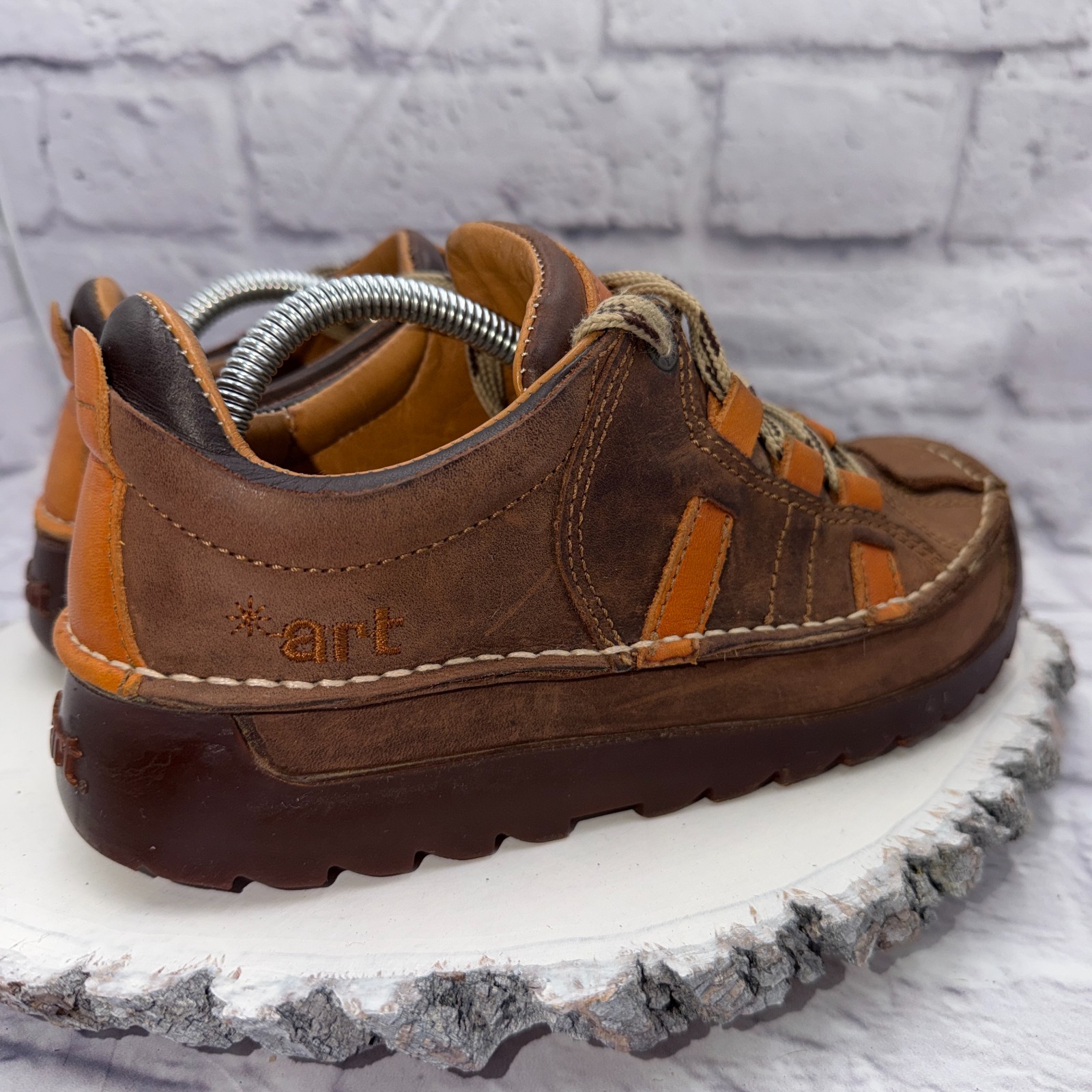 The ART Company Chunky Shoes Skyline 590 Y2K Sneakers Platform Leather Size 37