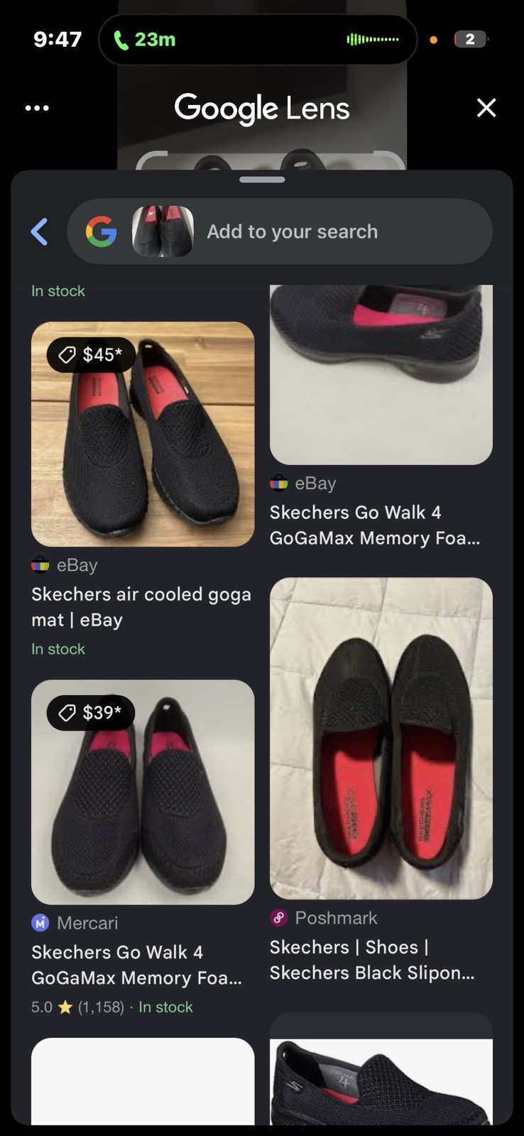 SKECHERS Go Walk Women’s Black Slip-On Walking Knit Low Top Sneakers Logo