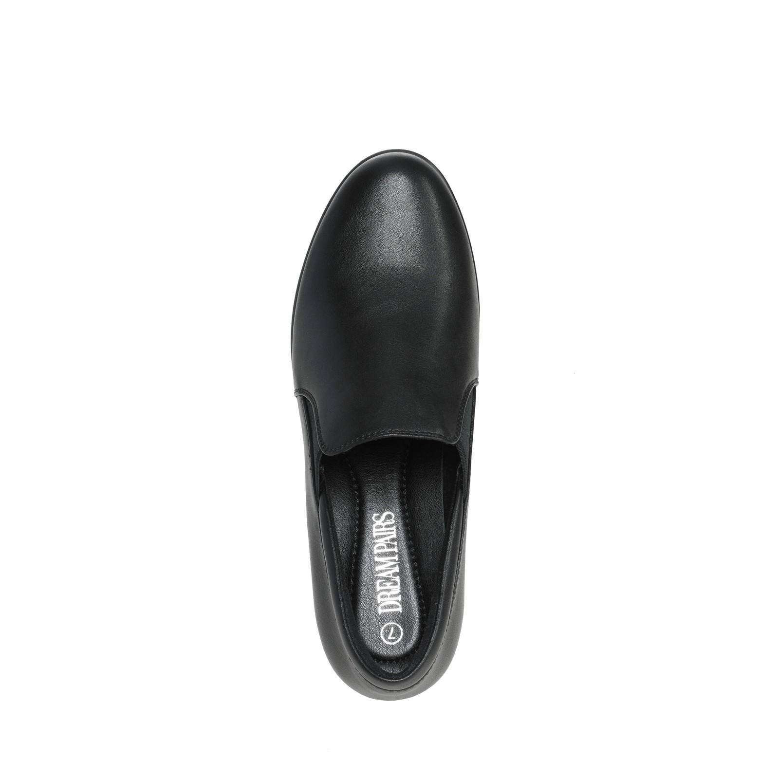 Women Office Work Slip On Pump Shoes Low Chunky Heel Round Toe Pump Shoes