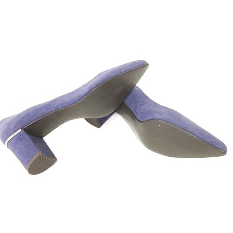 DIANAGood Condition Suede Heel Pumps Made in Japan 24.0cm Purple ■YHS7
