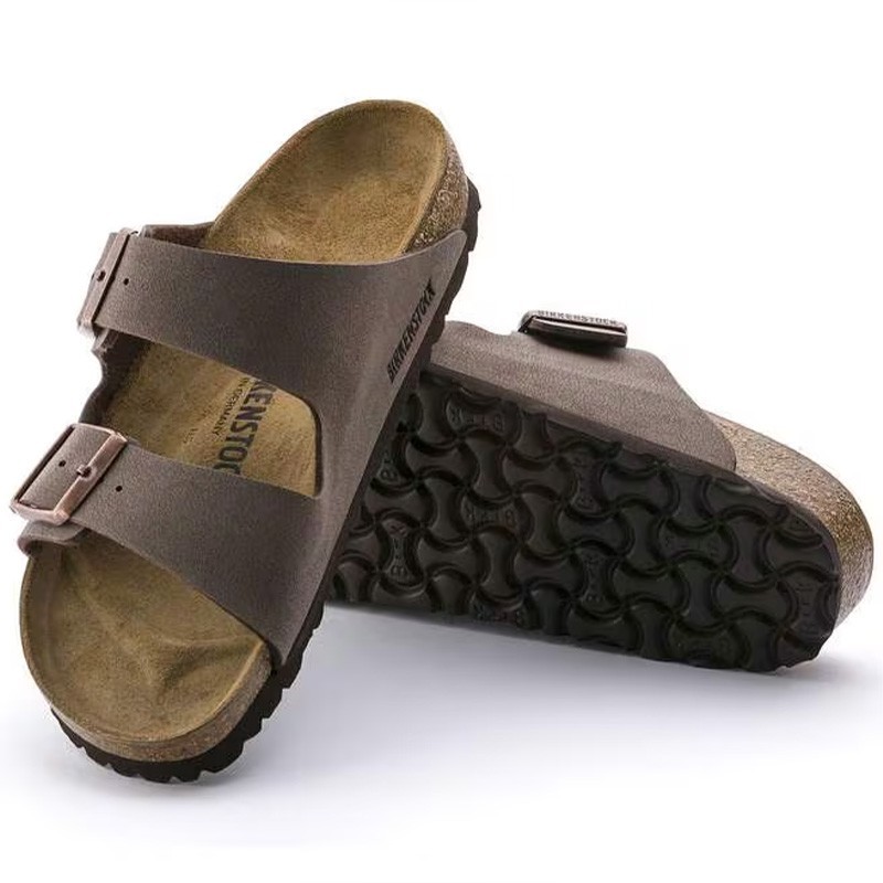 Birkenstock Arizona Mocha Birkibuc Leather Soft Footbed Sandals Select Size