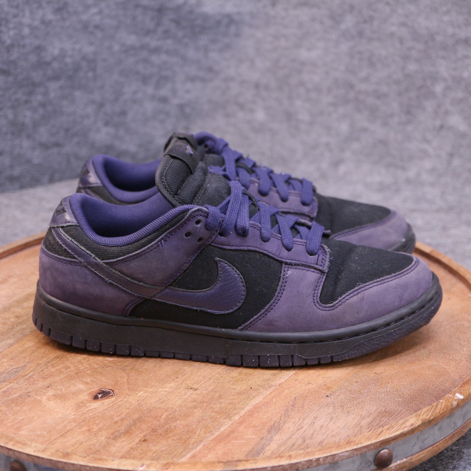 Nike Dunk Low LX Women’s Size 8.5 US «Purple Ink» Black Leather Shoes FB7720-001