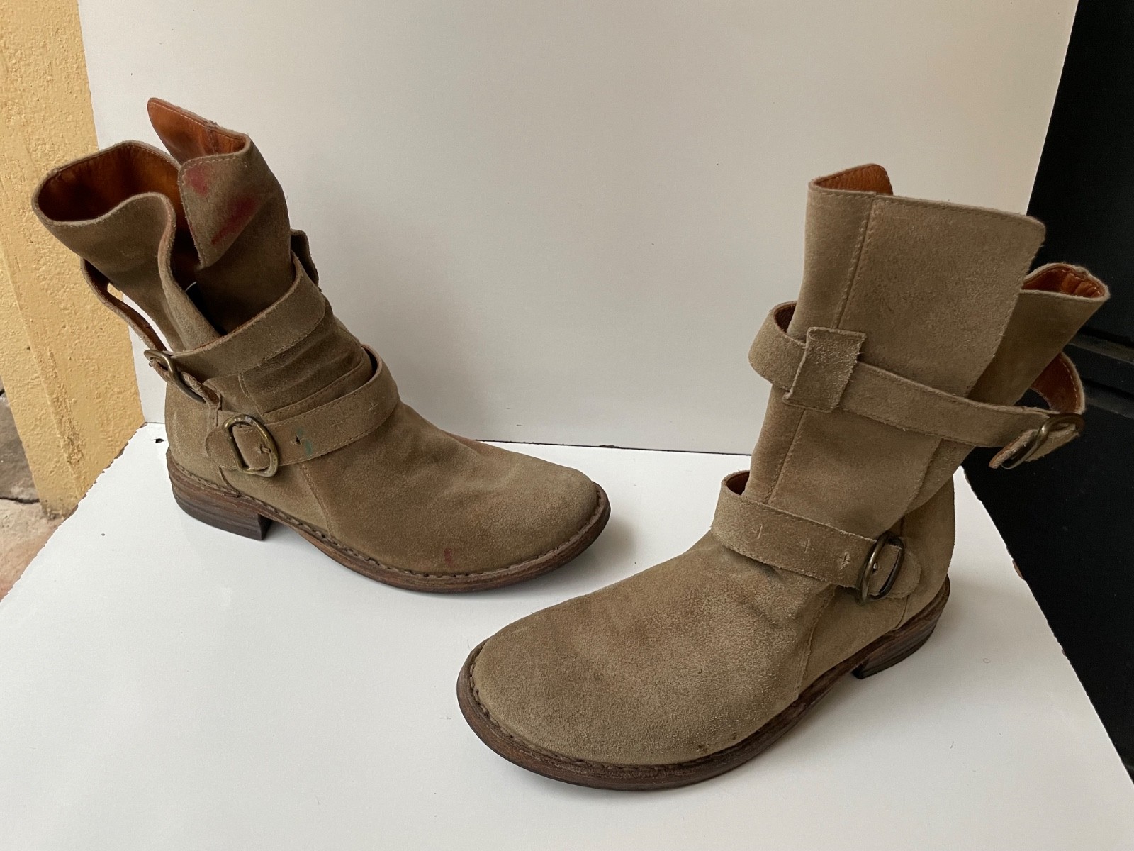 Fiorentini + Baker Eternity 2 Buckle Moto Ankle Women’s Boots Size EUR 36 /USA 6
