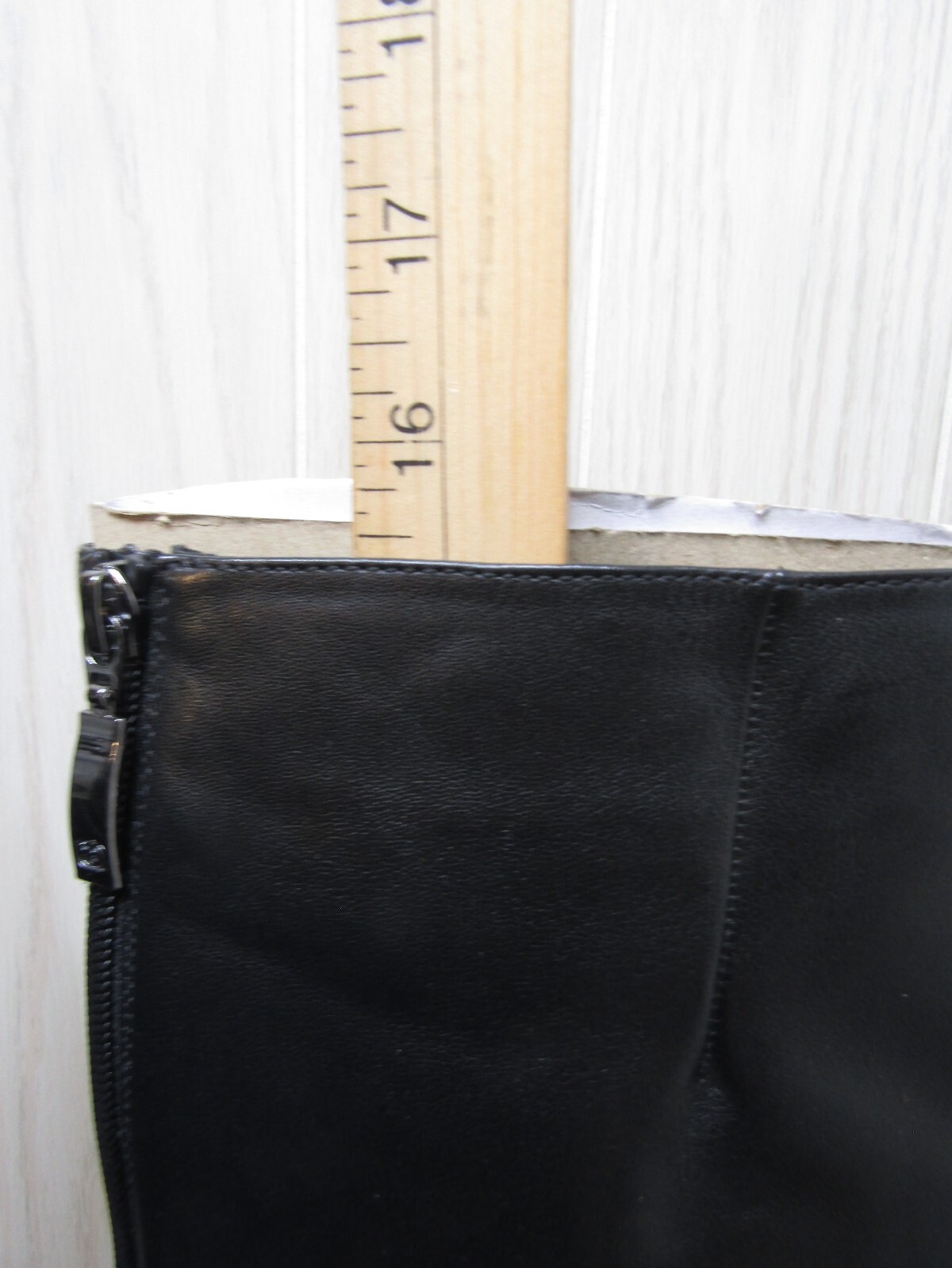 Gerry Weber Caren Black Leather Tall Boots Fur Lined Size Women EU 39 US 9