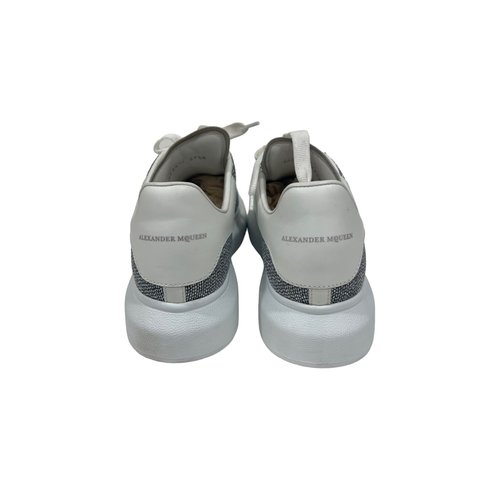 Alexander McQueen Oversized Platform Sneakers Silver White Size EUR 39.5 Rare