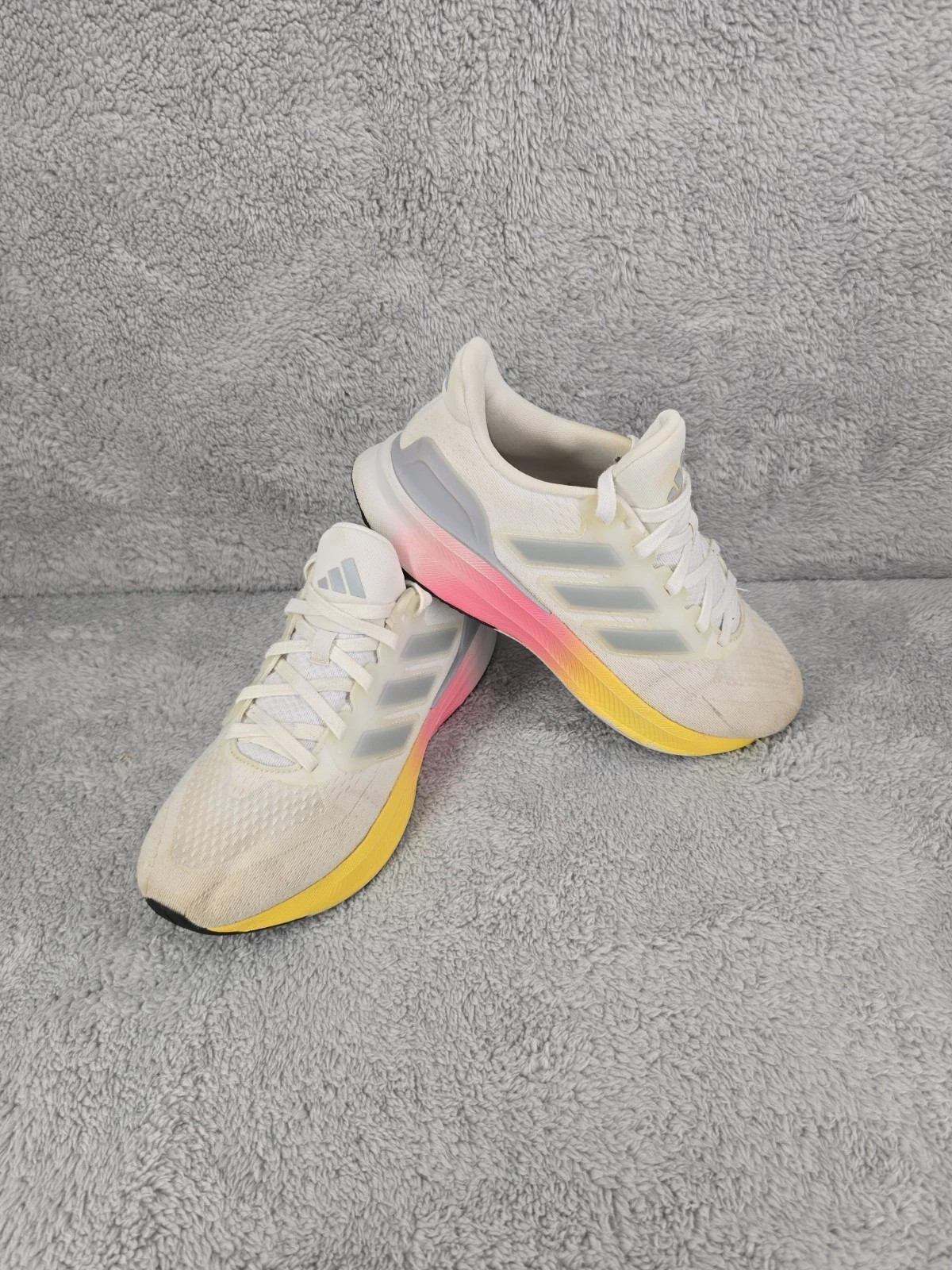 Adidas Womens Runfalcon 5 White Running Shoes Sneakers Size 6