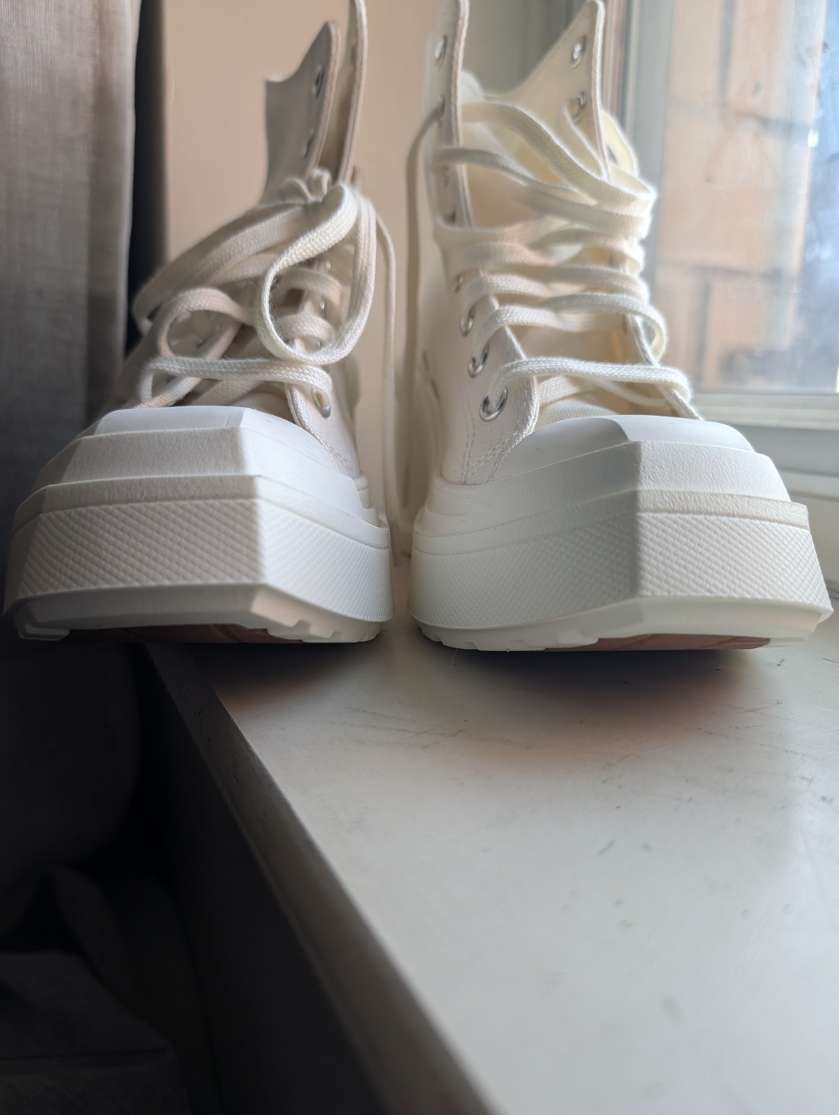 Converse Chuck 70 De Luxe Wedge ‘Egret’ A06479C Women’s Shoes US Sz 8.5