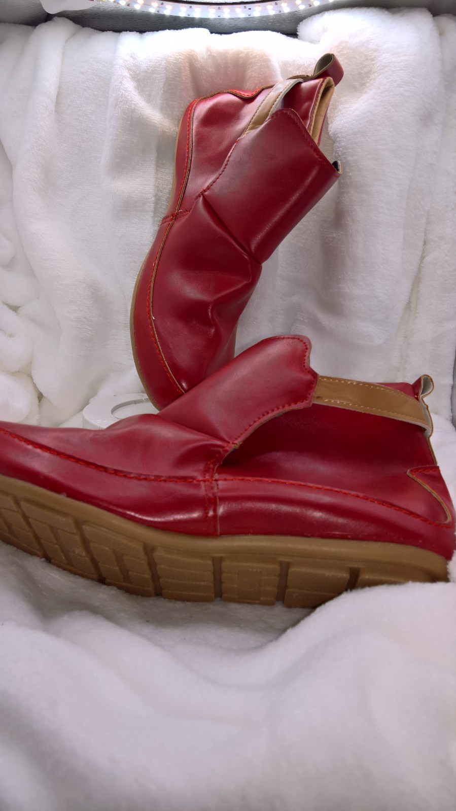 ANKLE CASUAL EVERYDAY BOOTIES IN COLOUR RED SIZE 40