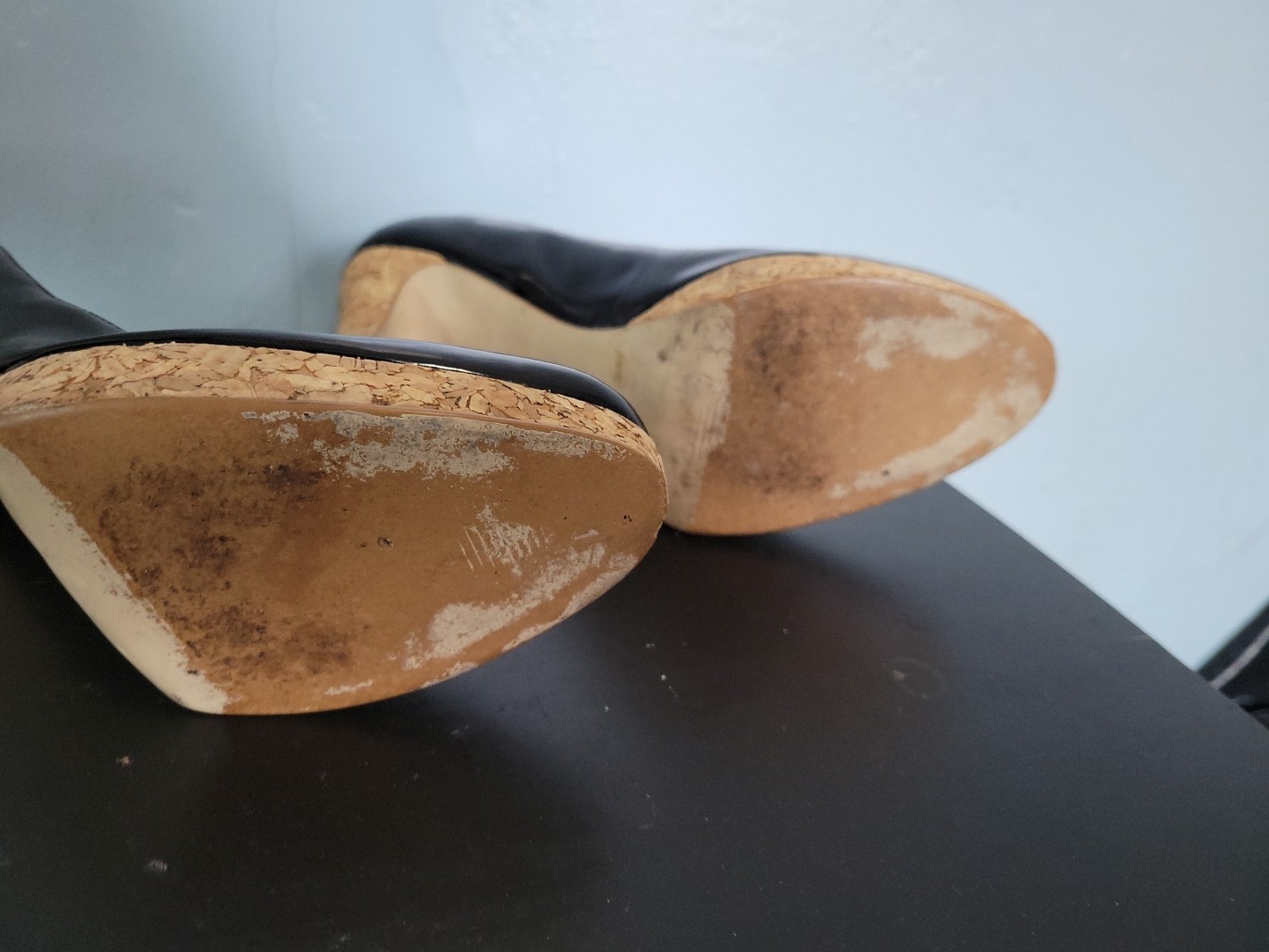 Jessica Simpson Black/ Cork Pumps