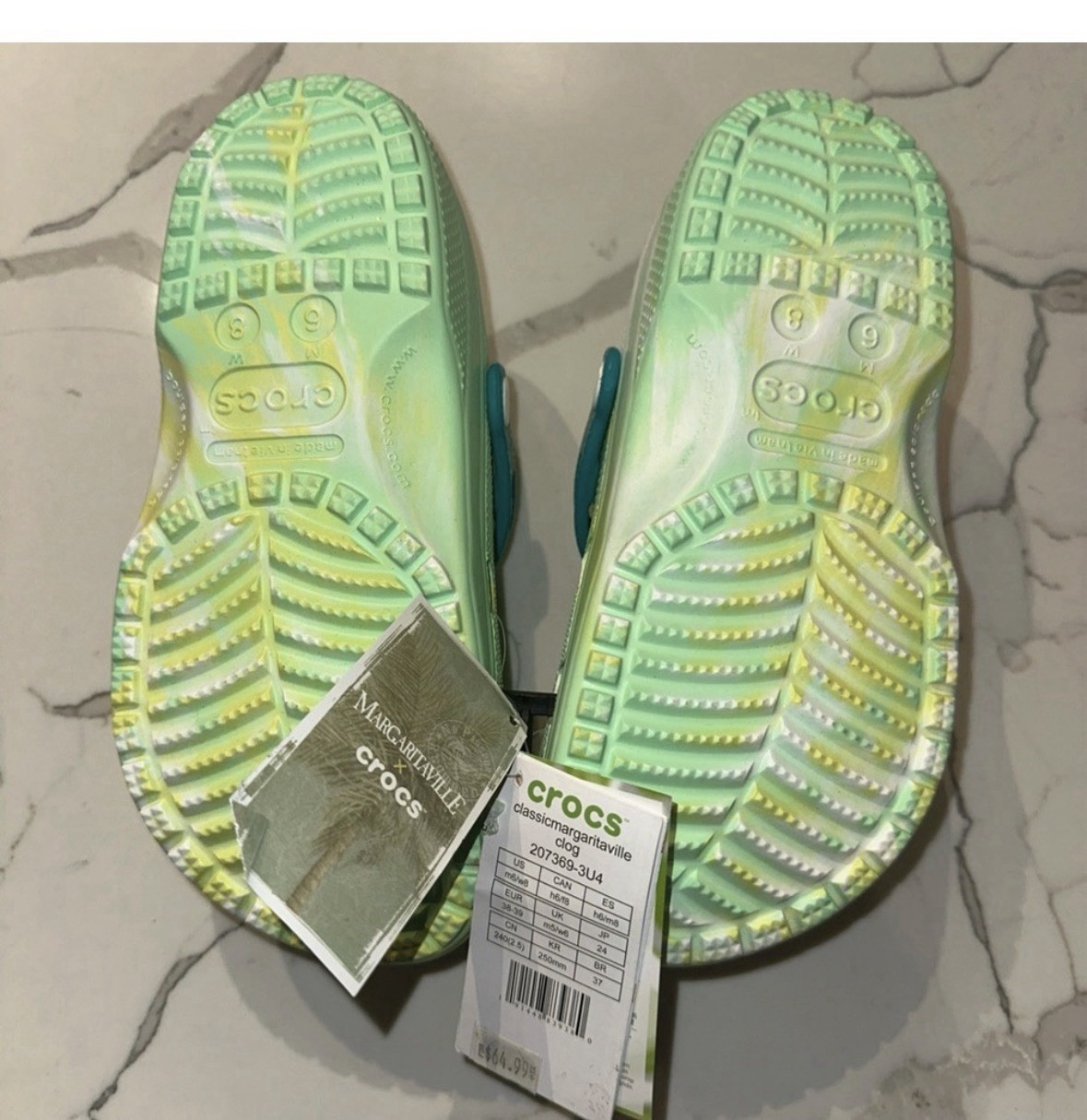 Crocs Margaritaville Jimmy Buffet Classic Clogs W/8 M/6 NWT