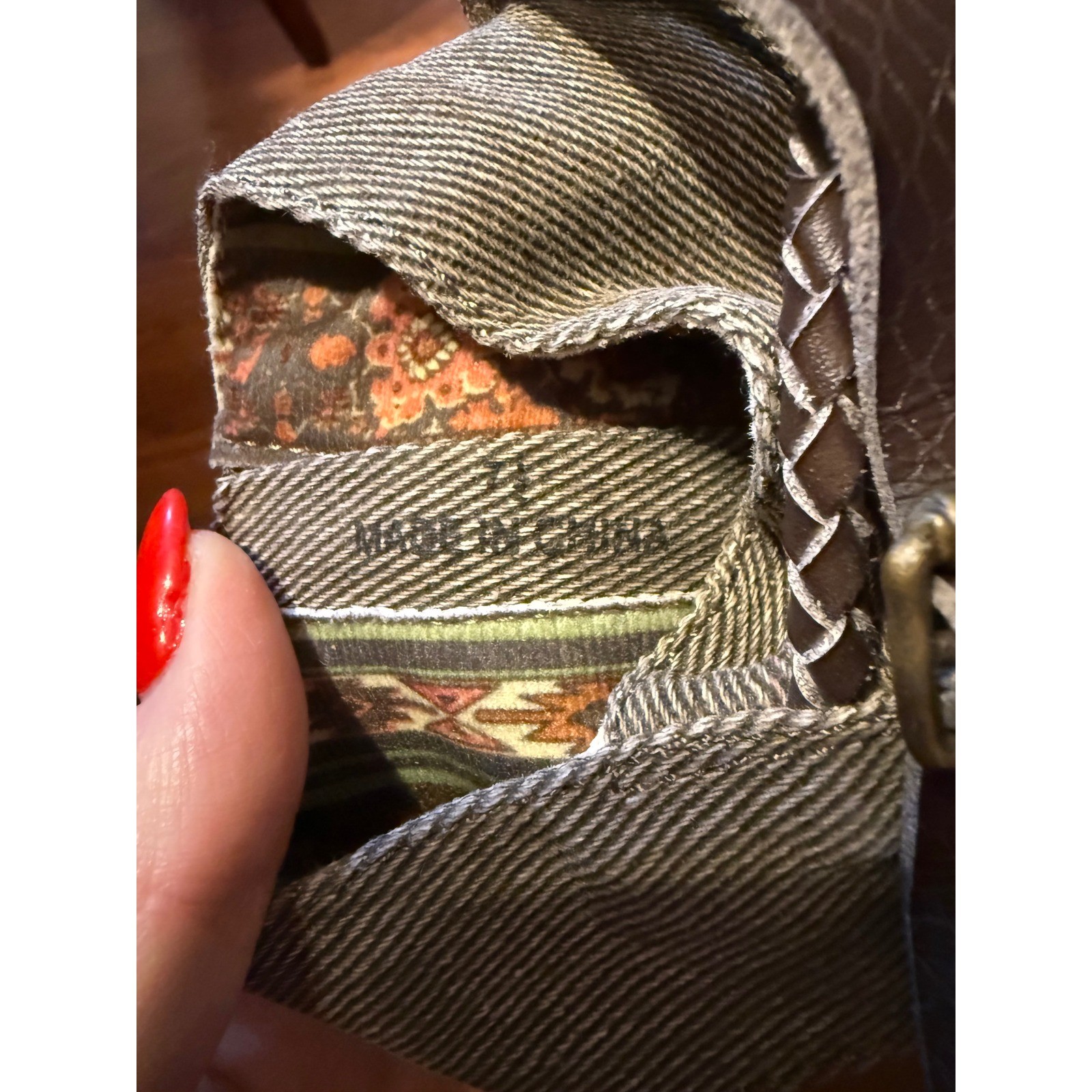Blowfish Malibu Babie Smokey Grey Canvas Ankle Strap Sandals Womens 7.5