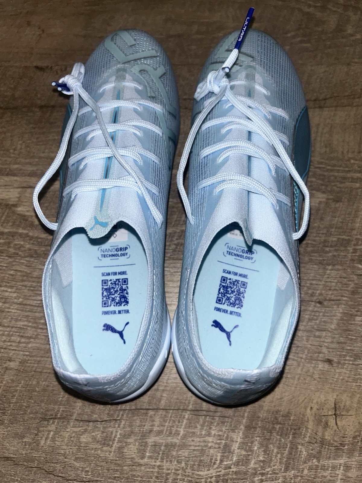 Puma Ultra 5 Ultimate FG ‘Light Up Pack’ Icy Blue Aqua 108639-01 Womens Size 9.5