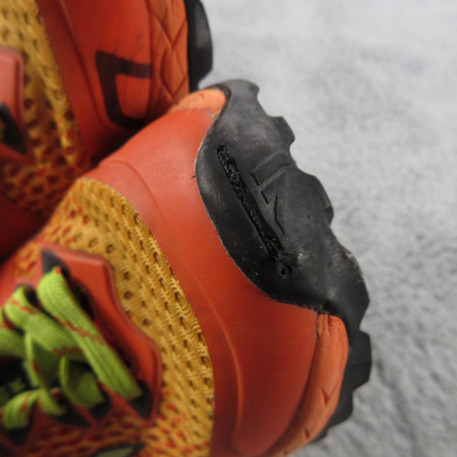 VJ Spark Shoes Womens Size 7.5 Orange Yellow Trail Running Athletic Mesh