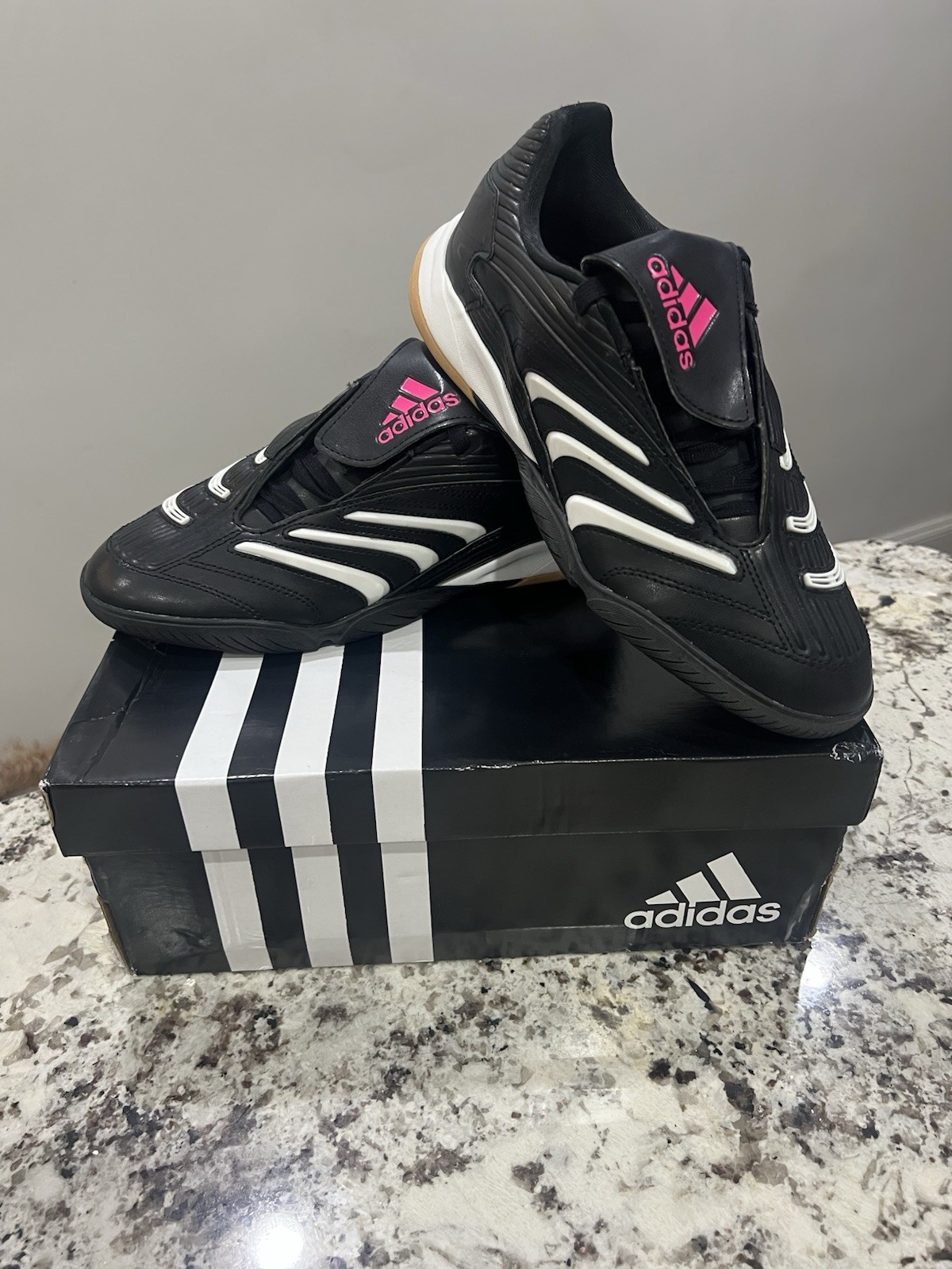 Adidas Predator Sala Women Indoor Soccer Lace-Up Shoes Black US 7.5