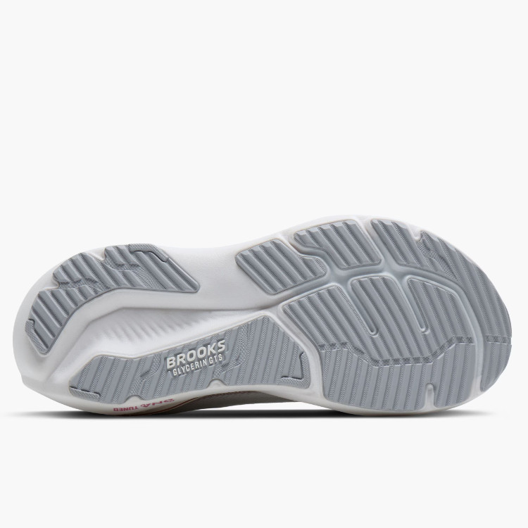 New w/ Brooks Glycerin GTS 23 Women’s Running Shoes White Harbor Mist Metallic