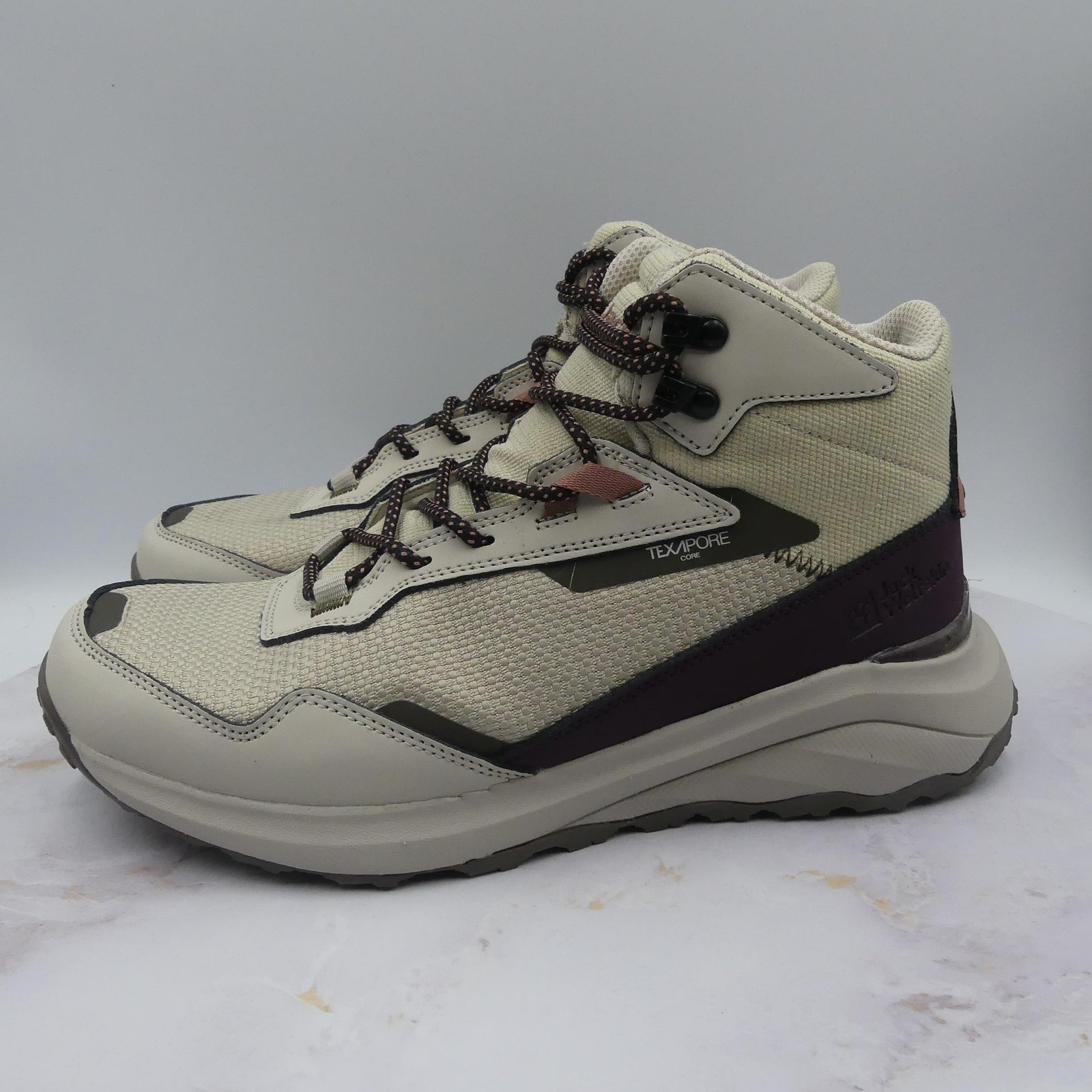Jack Wolfskin Boots Womens Size 7 Dusty Grey Waterproof Breathable Hiking Shoes