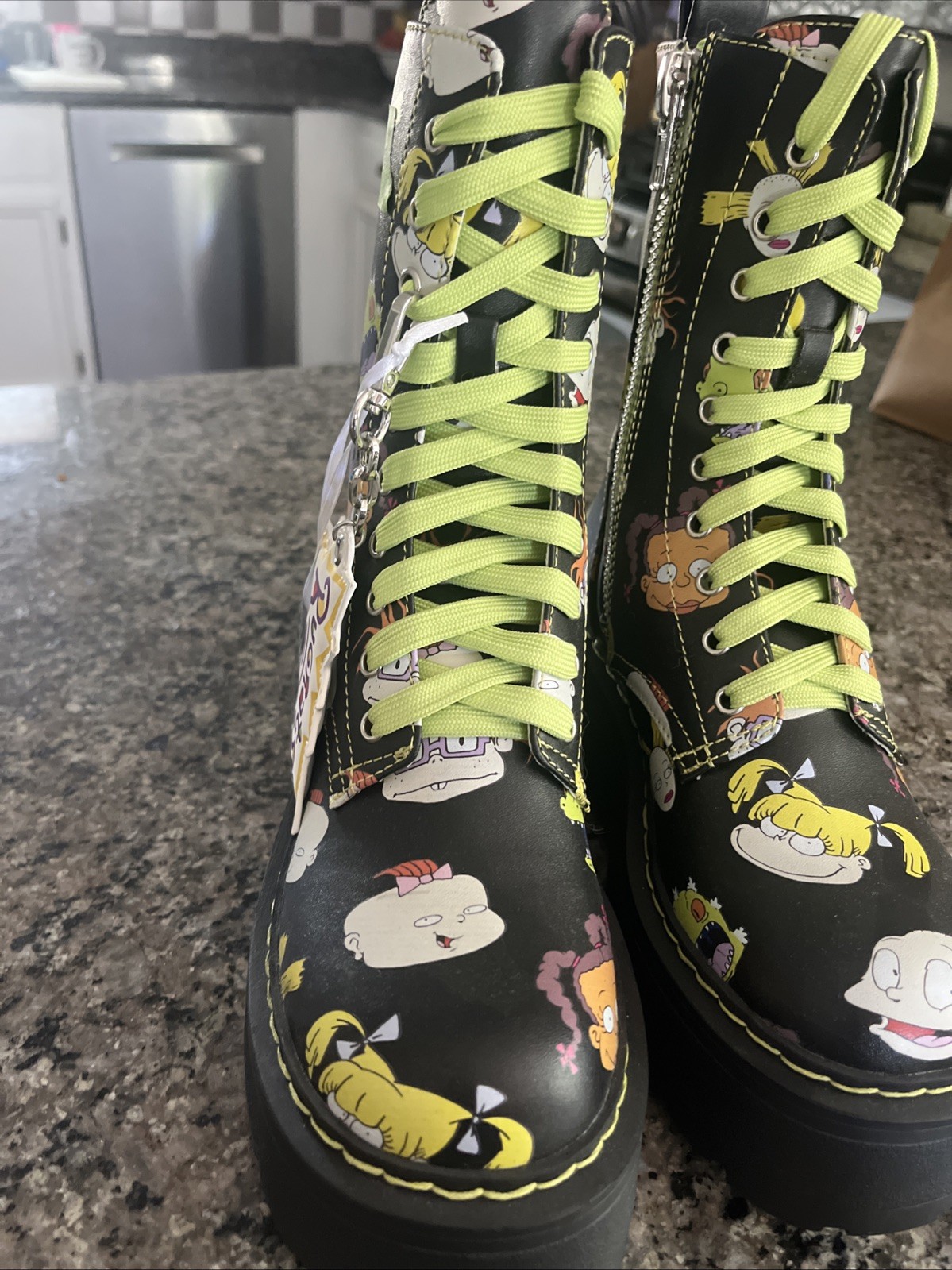 Brand New w/Tags Dolls Kill x Rugrats Combat Boots Women’s Size 7M – Never Worn