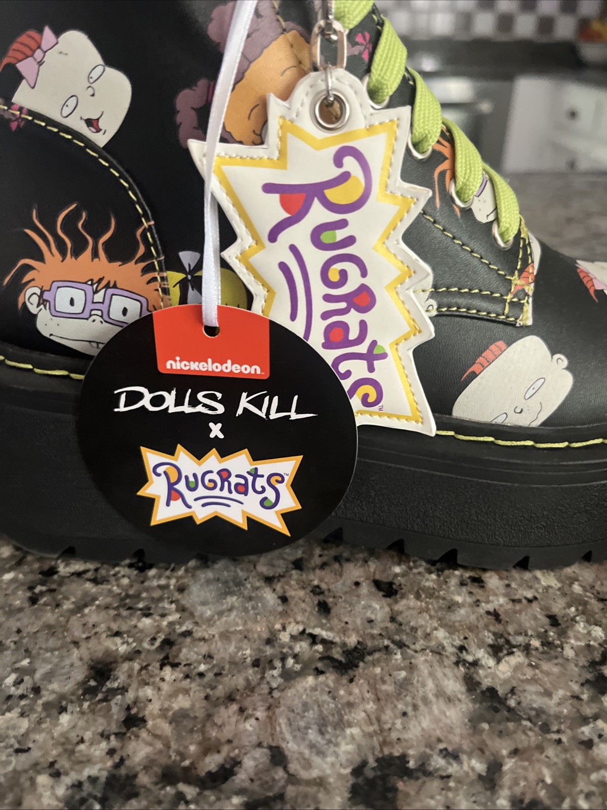 Brand New w/Tags Dolls Kill x Rugrats Combat Boots Women’s Size 7M – Never Worn