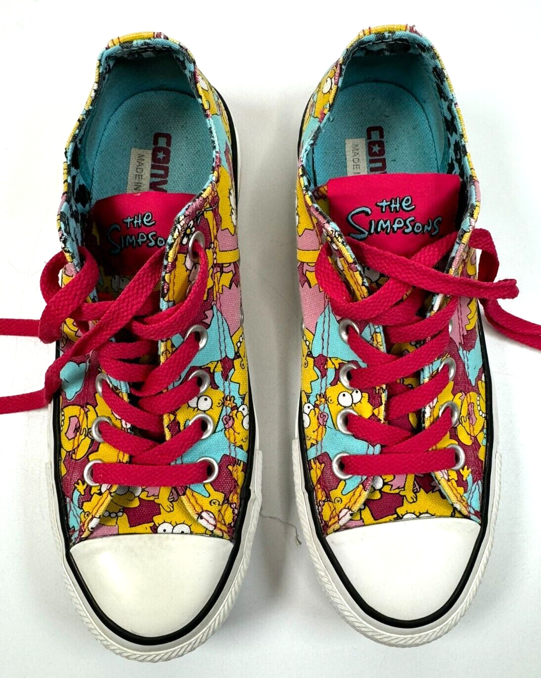 Converse All Star The Simpsons Lisa Maggie 2014 Womens Size 7 Shoes Sneakers